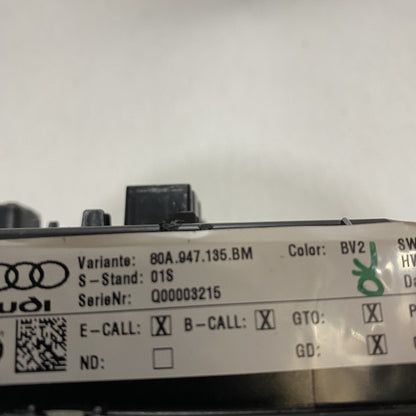 80A947135BM AUDI Q5 ROOF OVERHEAD CONSOLE DOME LIGHT SWITCH 80A947135BM 2018 2019 OEM