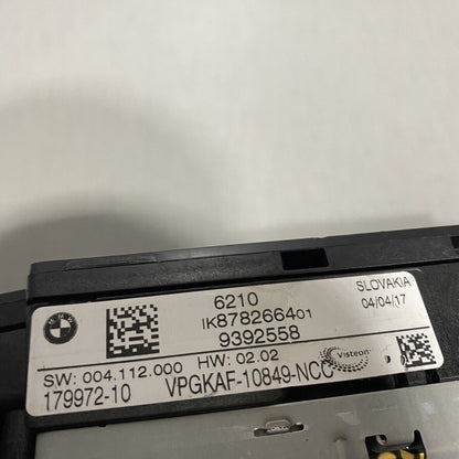 9392558 BMW 530E HYBRID SPEEDOMETER CLUSTER 2016 2017 2018 OEM 9392558 