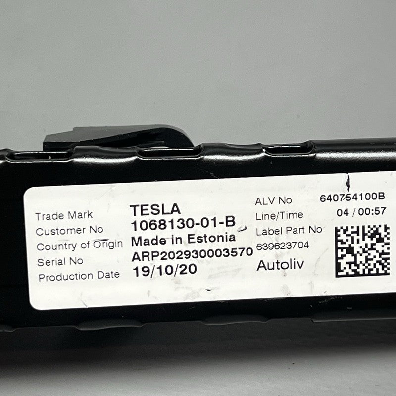 1068130-01-B TESLA MODEL 3 Y 1ST ROW SEAT BELT HEIGHT ADJUSTMENT 2017-2020 2021 2022 2023 OEM
