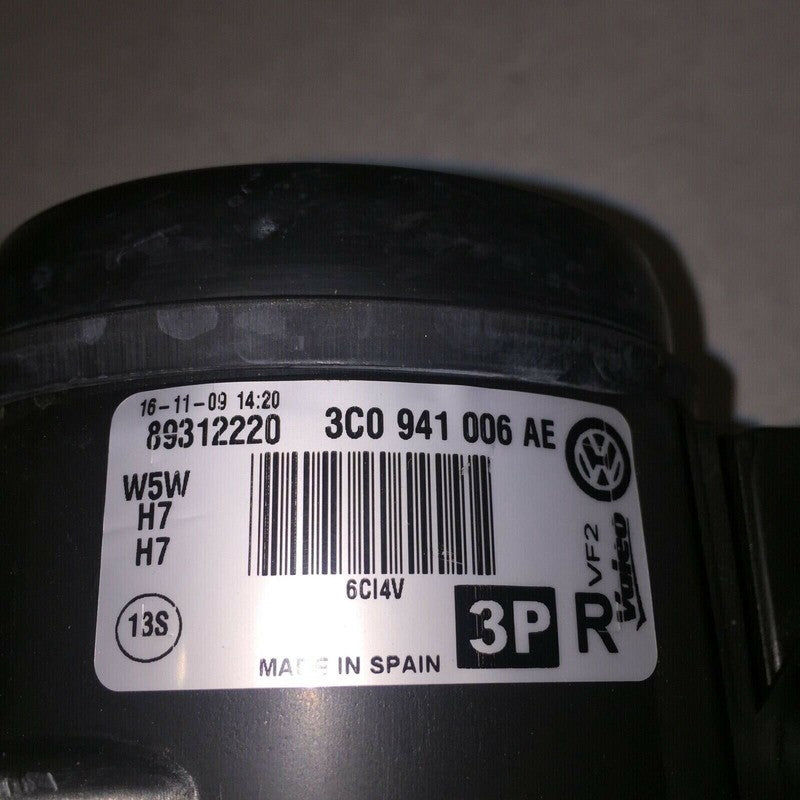 3C0941006AE VOLKSWAGEN PASSAT HEADLIGHT RIGHT PASSENGER 2006 2007 2008 2009 2010 HALOGEN OEM