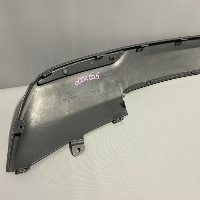 6009005 TESLA MODEL S REAR BUMPER DIFFUSER VALANCE 2012 2013 2014 2015 GRAY OEM 1
