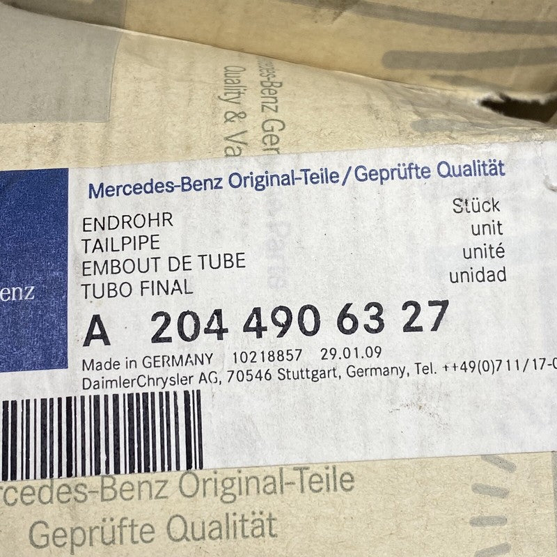 A2044906327 MERCEDES BENZ C300 EXHAUST TAIL PIPE REAR C350 2008 2009 10 2011 12 13 2014 OEM
