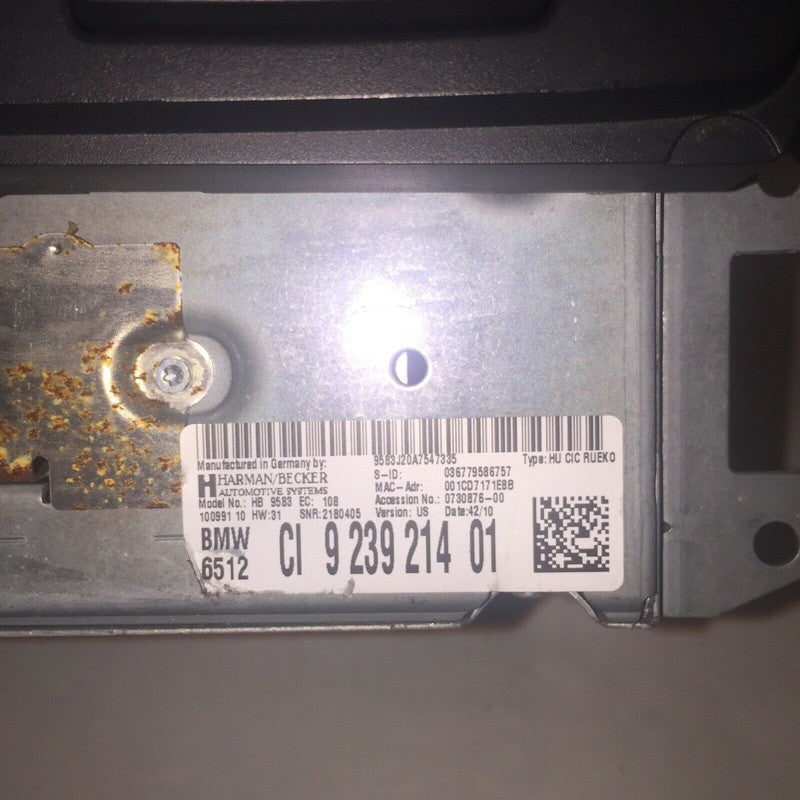 6512923921401 BMW 328 335 M3 AUDIO GPS CD CIC DVD UNIT 2-DOOR E92 E93 2010 2011 2012 2013 OEM