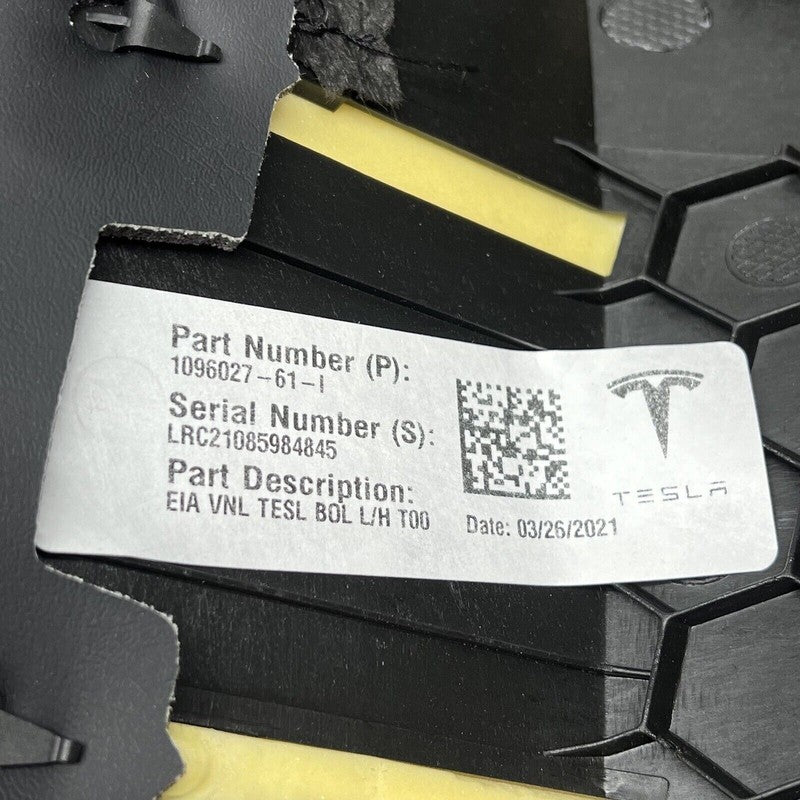 1096027-61-i TESLA MODEL 3 2ND ROW SEAT BOLSTER LEFT 2017 2018 2019 20 2021 OEM 1096027-61-i