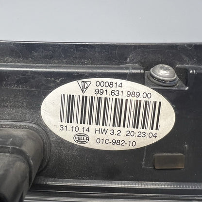 99163198900 PORSCHE 911 GT3 CENTER TAIL LIGHT TRUNK 2014 2015 2016 OEM 99163198900
