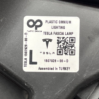 1507928-00-D TESLA MODEL Y FOG LIGHT LEFT DRIVER 2020 2021 2022 2023 2 PIN 1507928-00-D