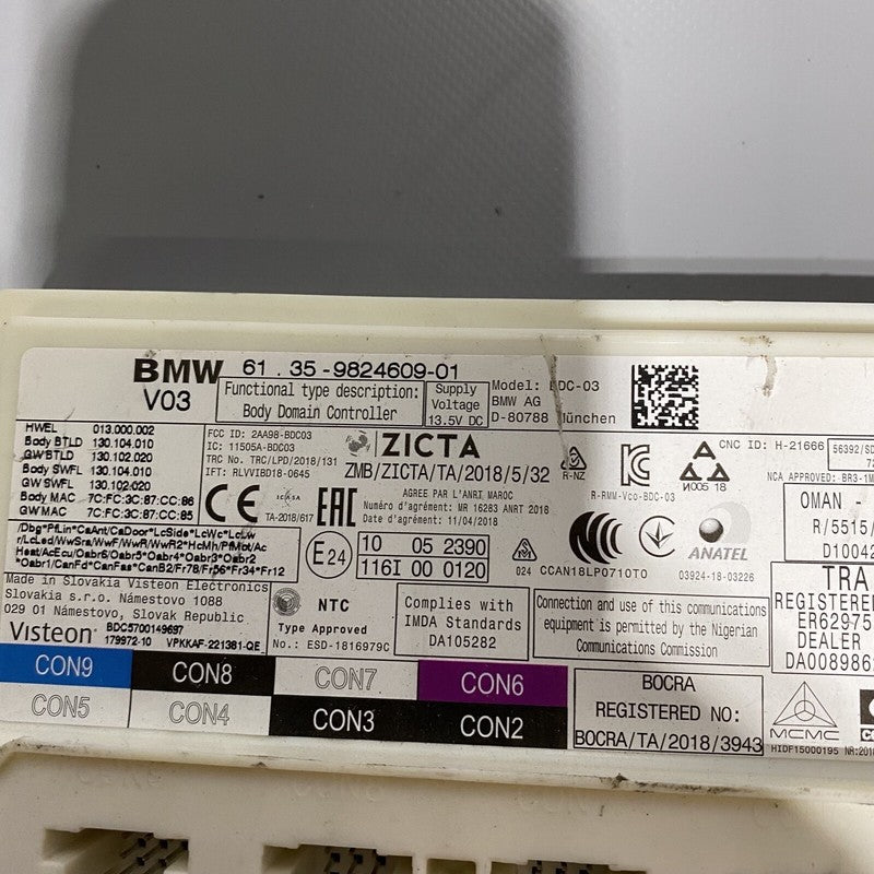 61359824609-01 BMW X3 X4 FUSE BOX CONTROL MODULE 2020 2021 2022 OEM 61359824609-01