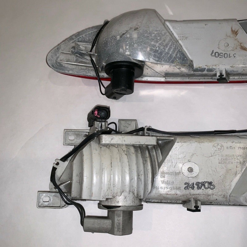 63217165815 BMW 645 LEFT AND RIGHT REVERSE LAMP FOG LIGHT REFLECTOR 2004 2005 2006 2007 OEM