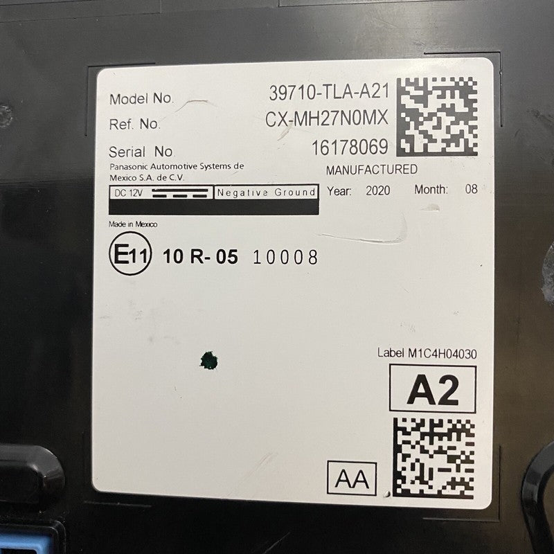 39710-TLA-A21 HONDA CR-V DISPLAY SCREEN 7.0 39710-TLA-A21 EX OEM 2018 2019 2020 2021