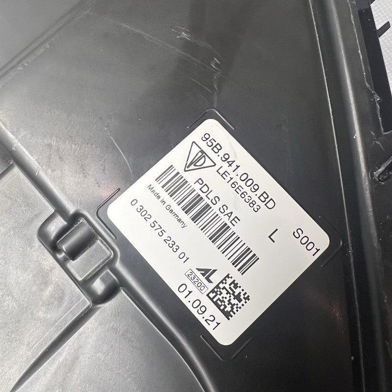 95b941009bd PORSCHE MACAN HEADLIGHT LEFT DRIVER 2019 2020 2021 2022 PDLS FULL LED OEM 
