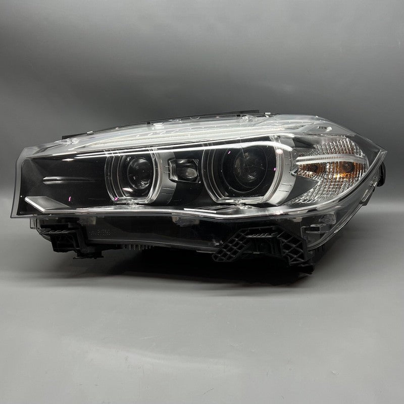 BMW X5 HEADLIGHT LEFT DRIVER X6 XENON 2014 2015 2016 2017 OEM 7460617