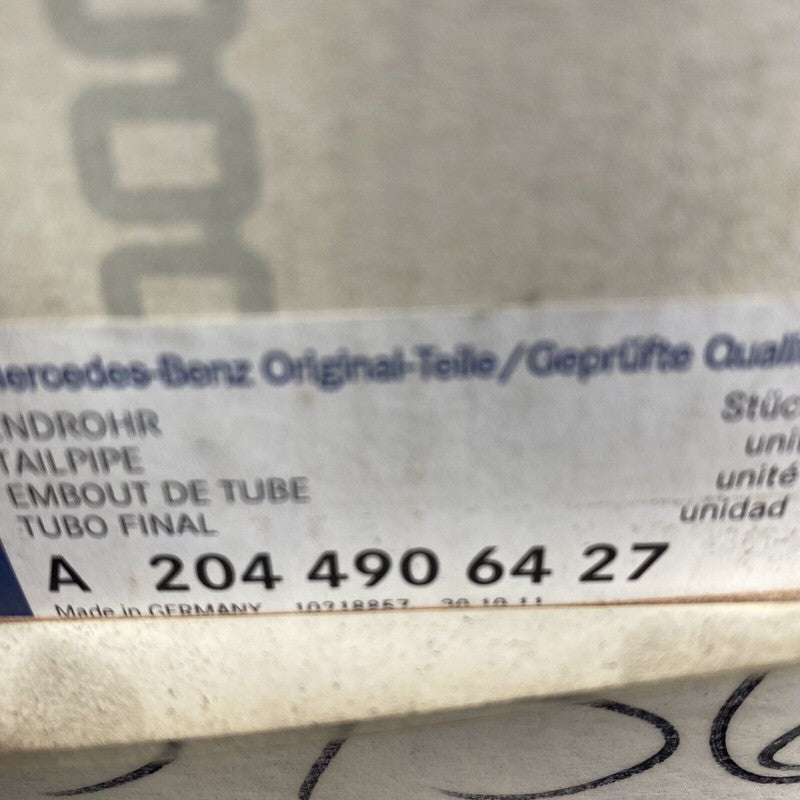 A2044906427 MERCEDES BENZ E350 TAIL PIPE EXTENSION LEFT RIGHT 2010 2011 12 13 14 15 2016 OEM