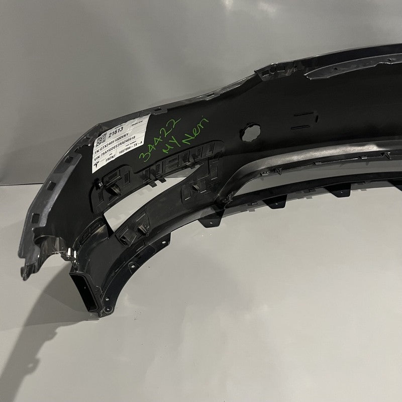 1687994-TX-A TESLA MODEL Y FRONT BUMPER 2023 2024 NON SENSOR TYPE OEM 1540102-17-E