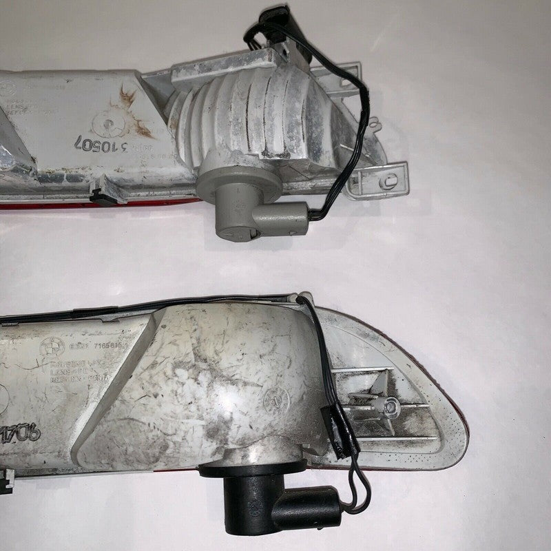 63217165815 BMW 645 LEFT AND RIGHT REVERSE LAMP FOG LIGHT REFLECTOR 2004 2005 2006 2007 OEM