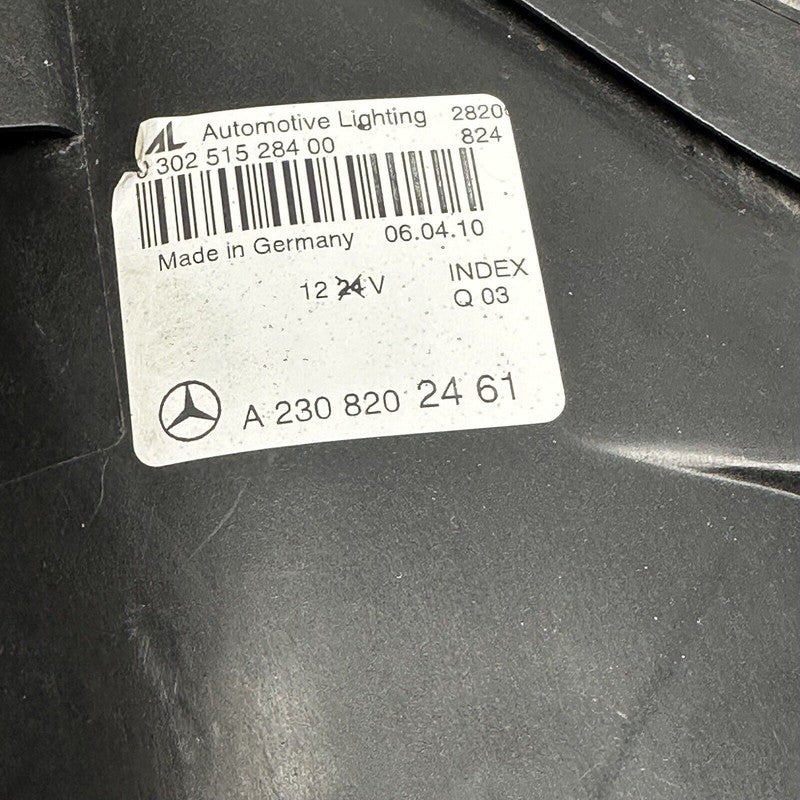 MERCEDES BENZ SL63 HEADLIGHT RIGHT PASSENGER SL550 XENON 2009 2010 201