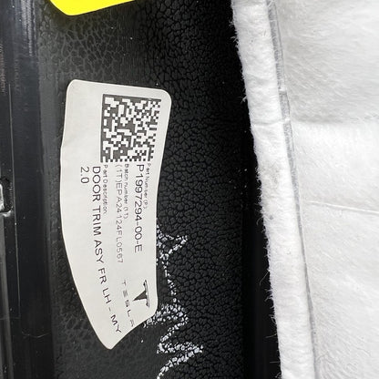 1997294-00-E TELSA MODEL Y  DOOR TRIM PANEL LEFT FRONT 2020 2021 2022 2023 OEM 1997294-00-E