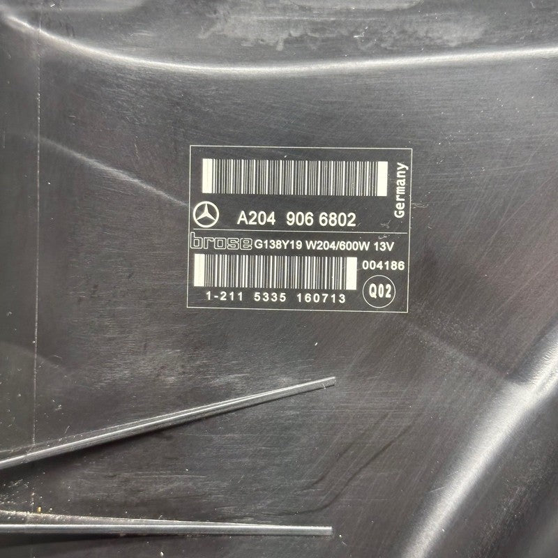 A2049066802 MERCEDES BENZ C250 COOLING RADIATOR FAN 2012 2013 2014 OEM A2049066802