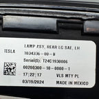 TESLA MODEL X TAIL LIGHT LEFT DRIVER 2016 2017 2018 2019 2020 OEM 1034