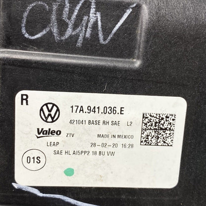 17A941036E VOLKSWAGEN JETTA HEADLIGHT RIGHT PASSENGER 2019 2020 2021 LED OEM 17A941036E