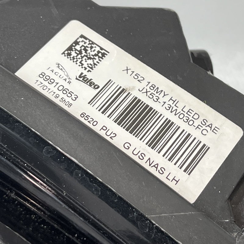 JX53-13W030-FC JAGUAR F-TYPE HEADLIGHT LEFT DRIVER 2018 2019 2020 OEM JX53-13W030-FC