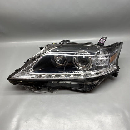 RX350 LEXUS RX350 HEADLIGHT LEFT DRIVER HALOGEN LED 2013 2014 2015 OEM