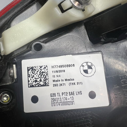 H7749508906 BMW M3 TAIL LIGHT INNER LEFT 330 M340 2019 2020 2021 OEM H7749508906 SEDAN