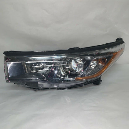 T935770-24 TOYOTA HIGHLANDER HEADLIGHT LEFT DRIVER SIDE 2014 2015 2016 HALOGEN OEM
