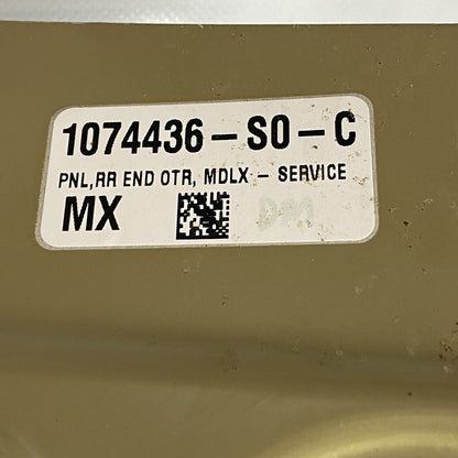 1074436-S0-C TESLA MODEL X REAR BODY PANEL 2016 2017 2018 2019 2020 2021 OEM 1074436-S0-C