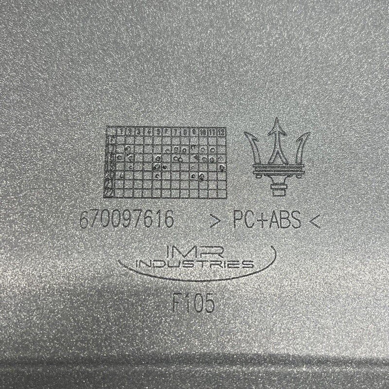 670097616 MASERATI GHIBLI REAR BUMPER LOWER VALANCE 2014 2015 2016 OEM 670097616