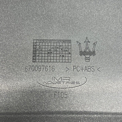 670097616 MASERATI GHIBLI REAR BUMPER LOWER VALANCE 2014 2015 2016 OEM 670097616