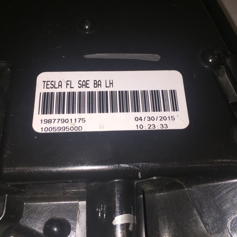 TESLA MODEL S FOG LIGHT LEFT DRIVER BLACK BEZZLE TYPE 2015 2016 OEM 10