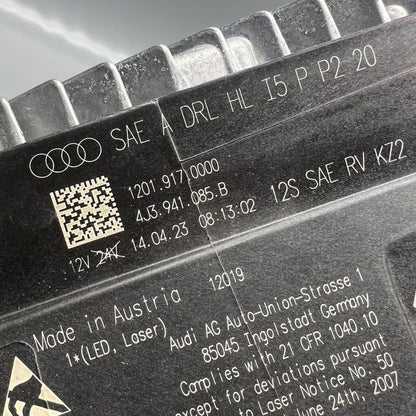 4J3941085B AUDI E-TRON GT LASER HEADLIGHT LEFT DRIVER 2020 2021 222 2023 OEM 4J3941085B
