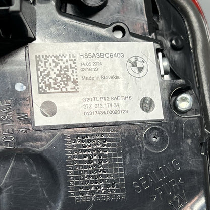 h85a3bc6403 BMW M3 TAIL LIGHT INNER RIGHT 330 2019 2020 2021 OEM 