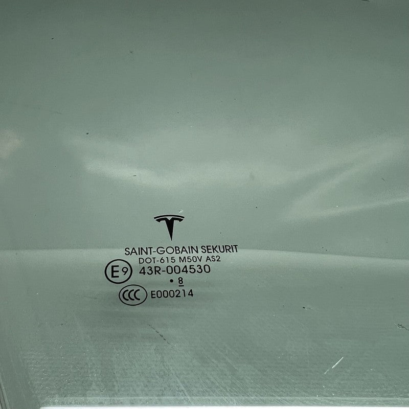 43R-004530 TESLA MODEL 3 DOOR GLASS RIGHT FRONT 2017 2018 2019 2020 OEM 43R-004530