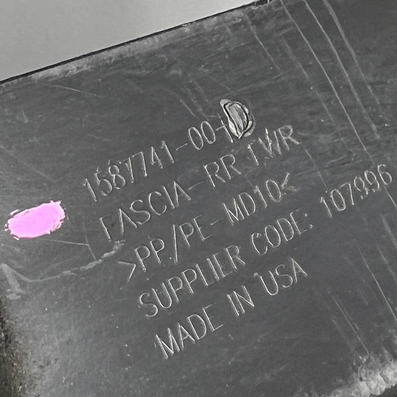 1587741-00-D TESLA MODEL 3 REAR BUMPER LOWER VALANCE 2024 OEM 1587741-00-D