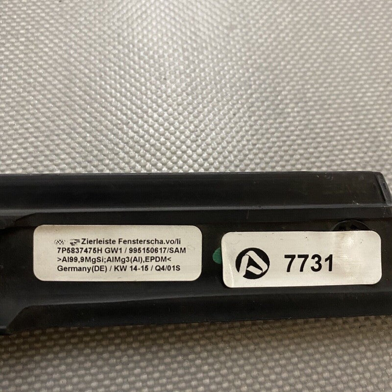 7P5837475H PORSCHE CAYENNE 958 DOOR WINDOW BELT MOLDING LEFT OEM 2011 12 13 14 15 16 2017