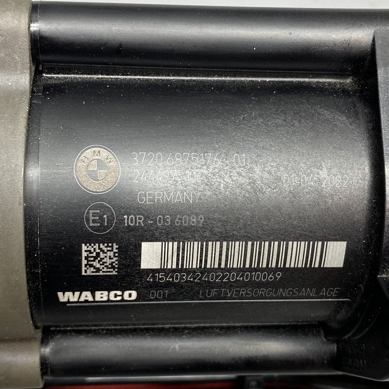 37206875176 BMW 750 AIR RIDE SUSPENSION COMPRESSOR PUMP 37206875176 2010 11 12 13 14 2015 