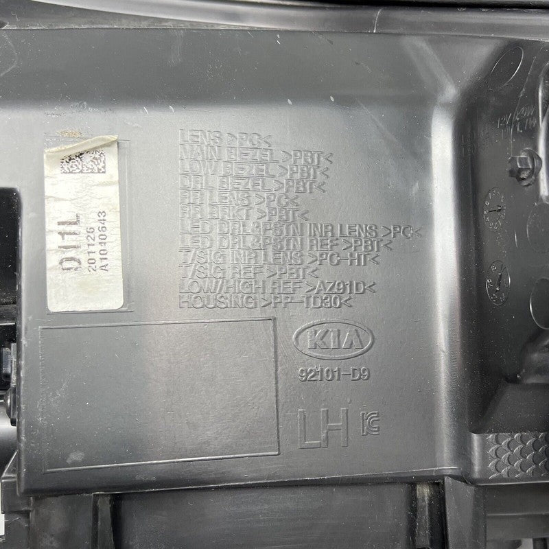 KIA SPORTAGE HEADLIGHT LEFT DRIVER HALOGEN LED 2017 2018 2019 OEM 9210