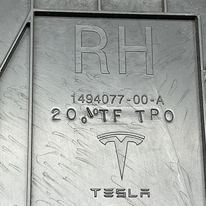 1494077-00-A TESLA MODEL Y 2ND ROW BACK COVER RIGHT 2020 2021 2022 2023 1494077-00-A