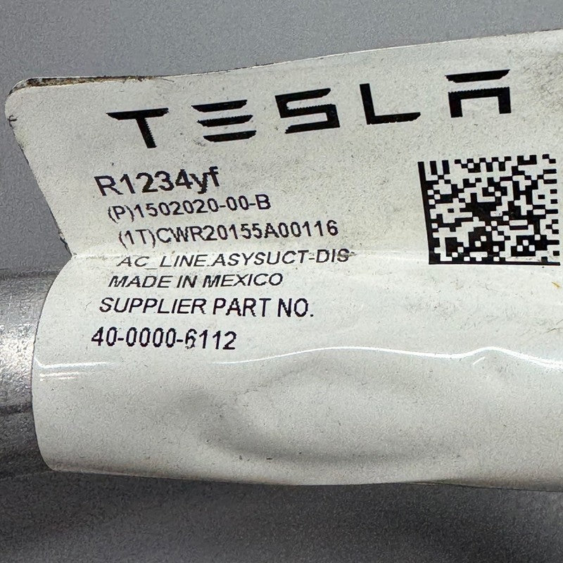 TESLA MODEL Y AC LINE PIPE 2020 2021 2022 2023 OEM 1502020-00-B
