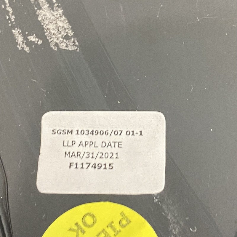1034906-01-I TESLA MODEL X QUARTER GLASS LEFT REAR 1034906-01-I 2016 2017 2018 2019 2020 OEM