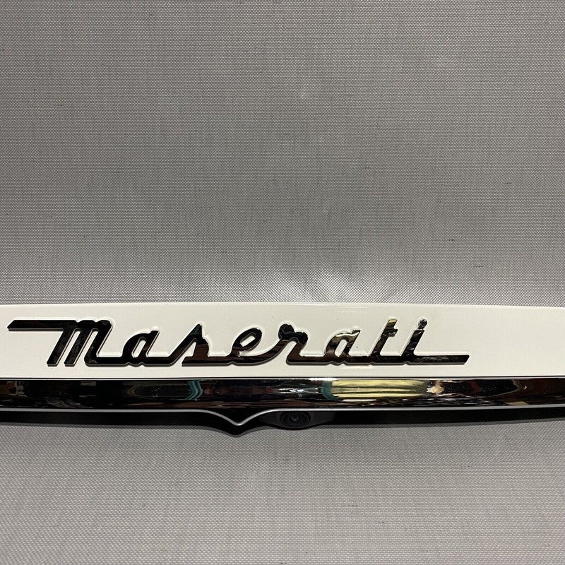 670071824 MASERATI GHIBLI TRUNK CAMERA REAR TRIM HANDLE 670071824 2014 2015 2016 OEM