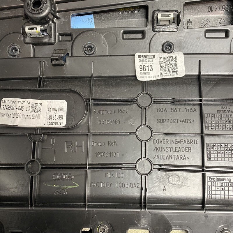 80A867134 AUDI Q5 DOOR PANEL RIGHT FRONT 2018 2019 2020 80A867134 OEM