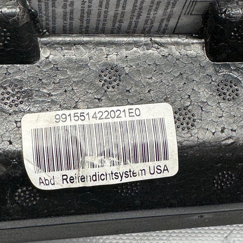 PORSCHE 981 982 CAYMAN RIGHT FRONT TIRE SEALANT STORAGE COVER 2013-202