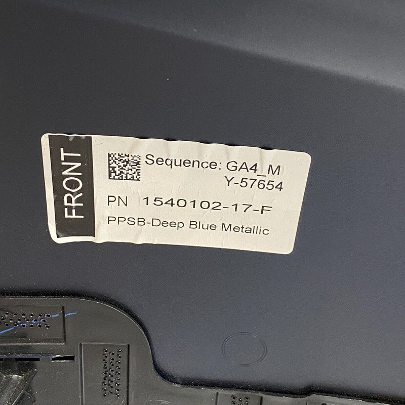 TESLA MODEL Y FRONT BUMPER 2022 2023 NON SENSOR TYPE 1540102-17-F OEM