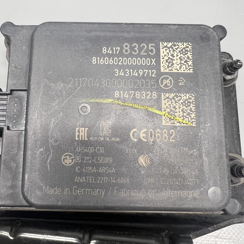 84178325 CADILLAC XT6 CRUISE CONTROL DISTANCE SENSOR 2019 2020 2021 OEM 84178325