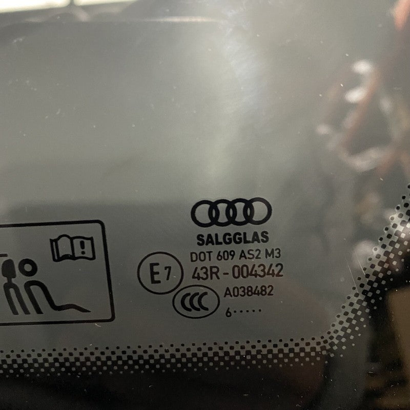 4G5845298 AUDI A6 QUARTER GLASS RIGHT REAR 4G5845298 2016 2017 2018 OEM