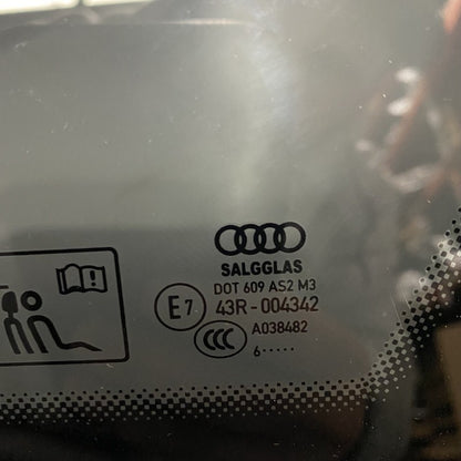 4G5845298 AUDI A6 QUARTER GLASS RIGHT REAR 4G5845298 2016 2017 2018 OEM