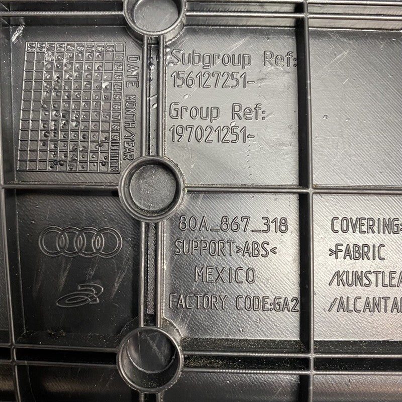 80A867488 AUDI Q5 DOOR PANEL RIGHT REAR 2018 2019 2020 OEM 80A867488