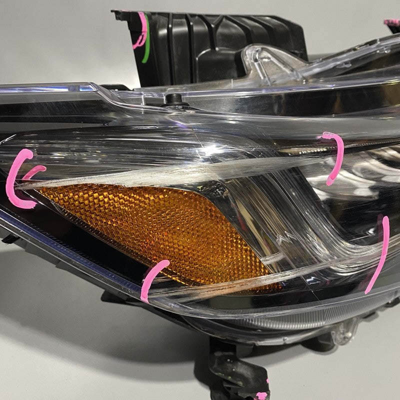 HONDA ACCORD SEDAN HEADLIGHT RIGHT PASSENGER LED 2018 2019 2020 OEM DAMAGED